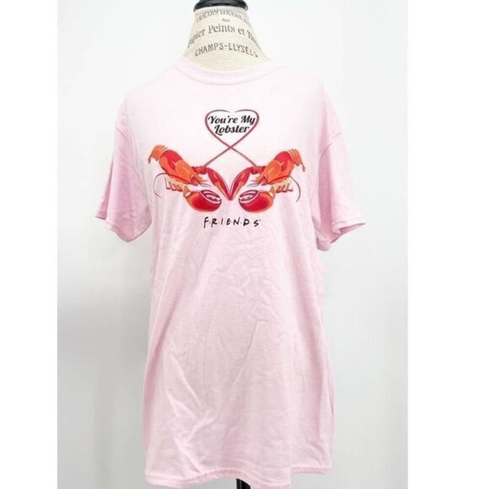FRIENDS NWT Television Series Lobster Pink T-shirt MEDIUM